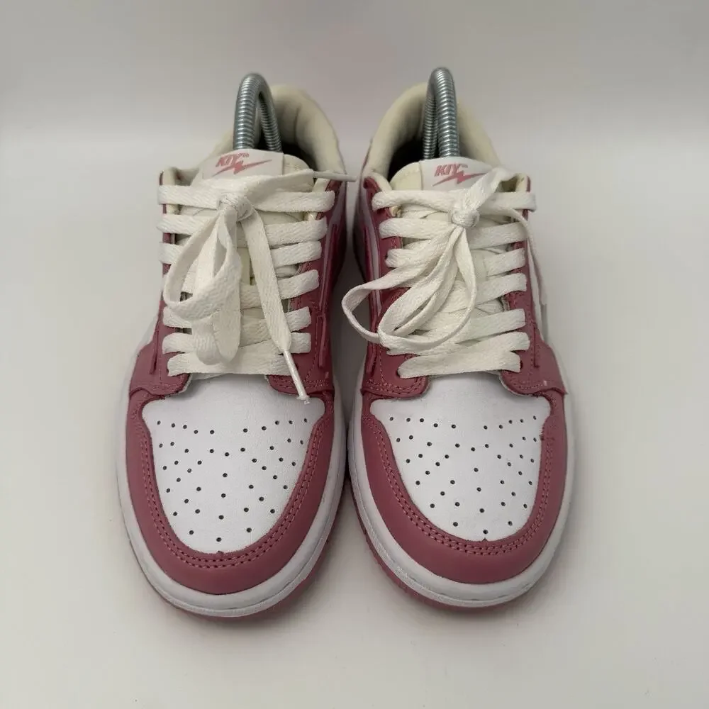 Reves Sport Sneakers AJ1 Women’s 8 Paris Air KIY '85 Low Pink Rose Mens 6.5 EUC
